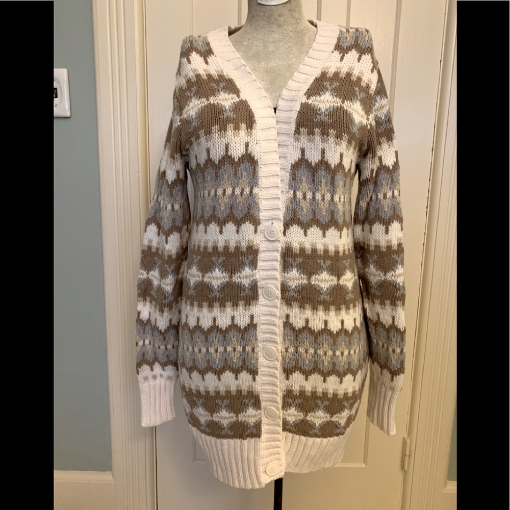 BASS LONG MULTICOLOR CARDIGAN